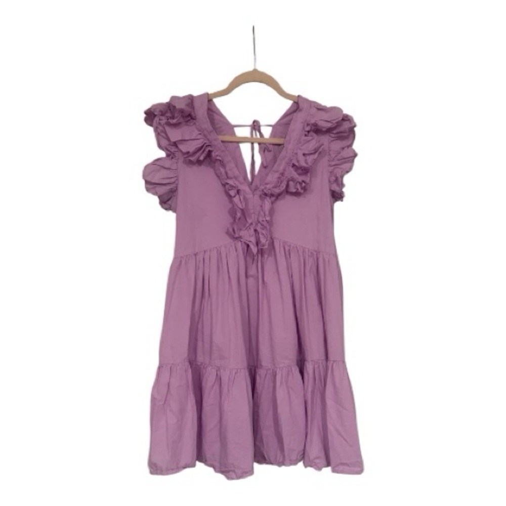 Pinch | Lavender Ruffle Mini Dress